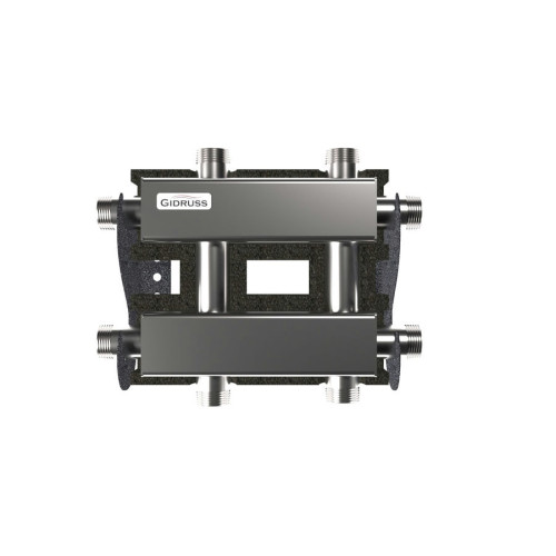 Коллектор нержавеющий модульный Gidruss MKSS-60-3DU EPP до 60 кВт 1" 3 контура EPP термоизоляция