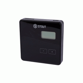 Проводной комнатный регулятор Stout R-9B чёрный