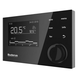 Пульт управления настенным котлом Logamatic RC310 Black