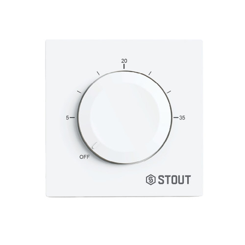 Термостат универсальный Stout 3А, On/Off, белый