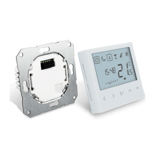 Терморегулятор проводной Salus BTRP230 программируемый встраиваемый 55х55 мм