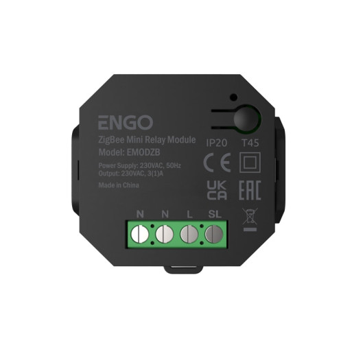Беспроводное реле с встроенным репитером ENGO Zigbee 220В