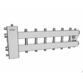 Коллектор нержавеющий Gidruss BMSS-150-7DU до 150 кВт 1 1/2" 7 контуров