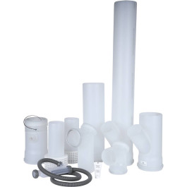 Базовая комплектация системы дымоудаления в каскаде для 2-х котлов Buderus GB162, DN160