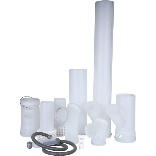 Базовая комплектация системы дымоудаления в каскаде для 2-х котлов Buderus GB162, DN160