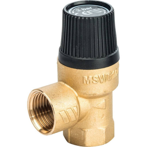 Предохранительный клапан для водоснабжения Watts MSV W 1/2"x1/2" 6 бар (арт.10004478)
