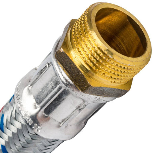 Гибкая подводка для воды Stout НР/ВР 1"х1" угловая длина 1000 мм