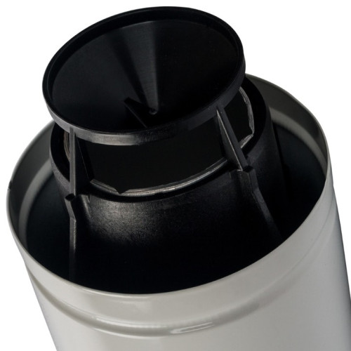 Элемент дымохода DN60/100 конечный участок 830 мм дымохода для горизонтального прохода через стену с оголовком из пластика Stout