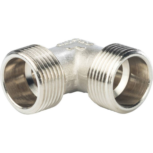 Угольник НН никелированный резьбовой 3/4" Stout