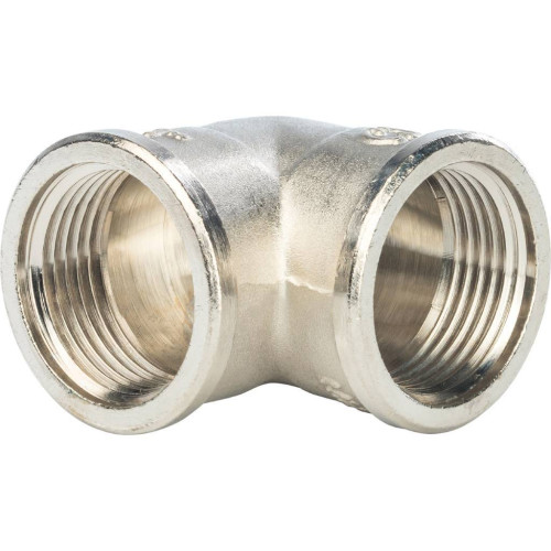 Угольник ВВ никелированный резьбовой 1" Stout