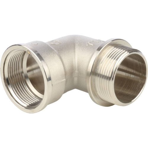 Угольник с упором НВ никелированный резьбовой 1 1/2" Stout