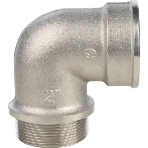 Угольник с упором НВ никелированный резьбовой 2" Stout