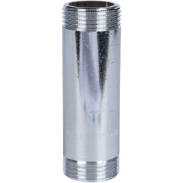 Удлинитель хромированный латунный резьбовой (НР/НР) - 1" длина 100 мм Stout