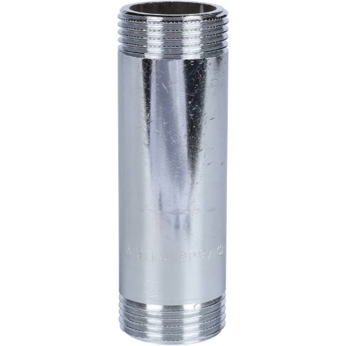 Удлинитель хромированный латунный резьбовой (НР/НР) - 1" длина 100 мм Stout