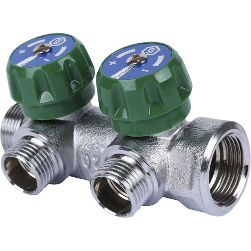 Коллектор для воды 2 выхода Stout 3/4"x1/2" под евроконус арт.SMB-6850-341202