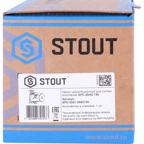 Циркуляционный насос STOUT 25/40-130