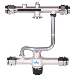 Насосно-смесительный узел Stout с термостатическим клапаном 30-60°C, без насоса арт. SDG-0120-007000