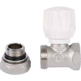 Вентиль ручной регулировки прямой 1/2" Stout (с дополнительным уплотнением)