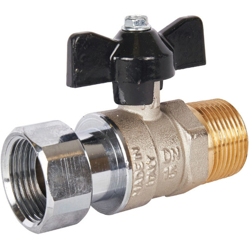 Кран шаровой с накидной гайкой, НР/накидная гайка 3/4" Stout SVB-1009-000020