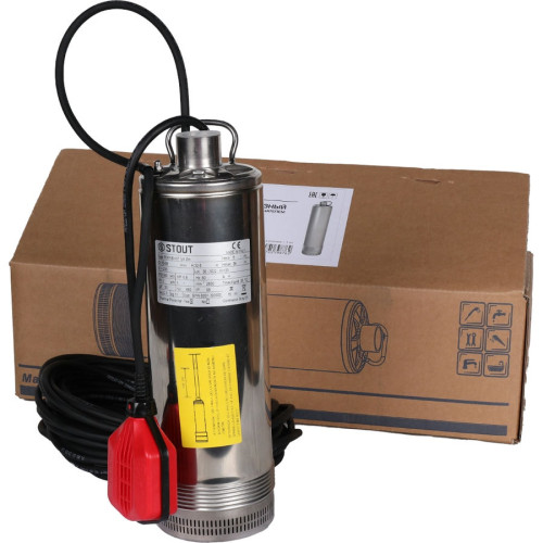 Насос колодезный STOUT SPW-0001-200600 с поплавком кабель 20 м