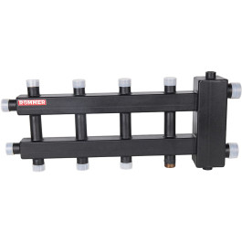 Коллектор ROMMER (дублер компакт) с гидроразделителем на 2+2+1 контура до 60 кВт