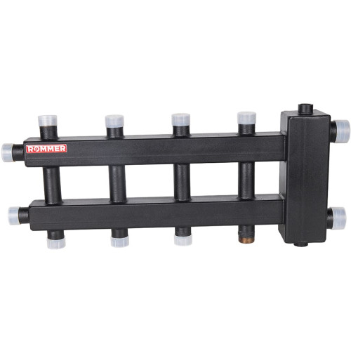 Коллектор ROMMER (дублер компакт) с гидроразделителем на 2+2+1 контура до 60 кВт