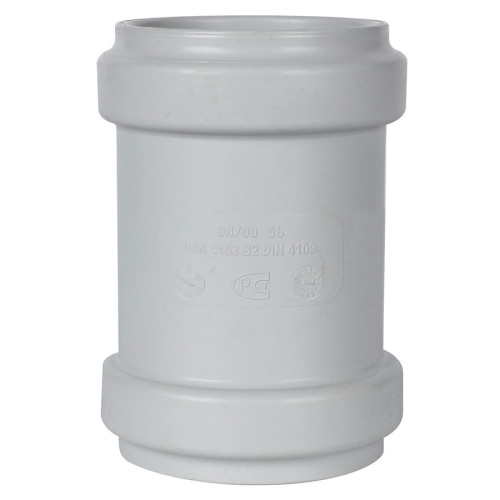 Муфта соединительная канализационная двухраструбная Stout ДУ 58 мм