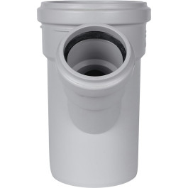 Тройник канализационный Stout ДУ 110х58 мм 45°