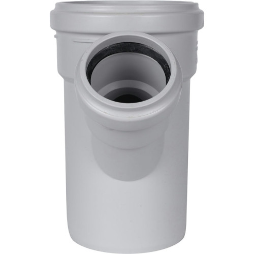 Тройник канализационный Stout ДУ 110х58 мм 45°