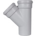 Тройник канализационный Stout ДУ 110х110 мм 45°
