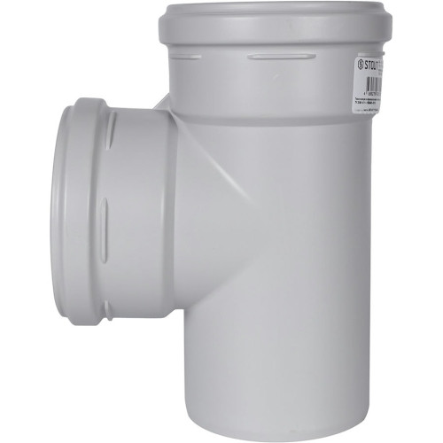 Тройник канализационный Stout ДУ 110х110 мм 87°