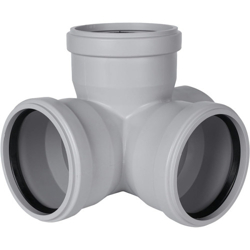 Крестовина канализационная двухплоскостная Stout ДУ 110 мм 87°