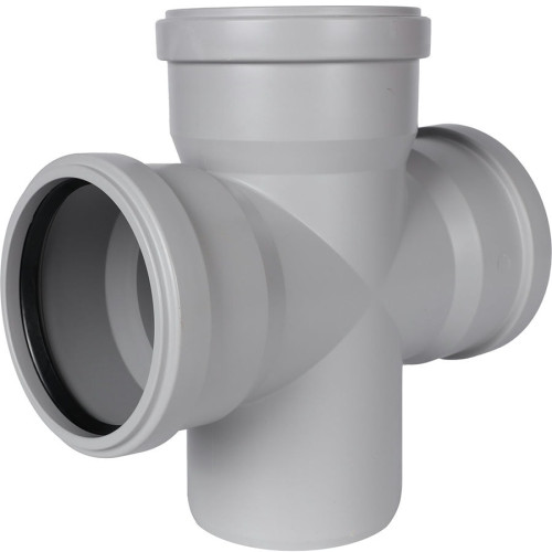 Крестовина канализационная одноплоскостная Stout ДУ 110 мм 87°