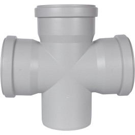 Крестовина канализационная одноплоскостная Stout ДУ 110 мм 87°
