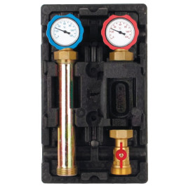 Насосная группа Rommer с прямым контуром 1 без насоса в изоляции