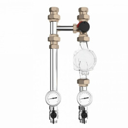 Насосная группа GIDRUSS NGSS-25C нержавеющая 1 поворотный смеситель Wester KVs 6,3 краны GIDRUSS с термометрами