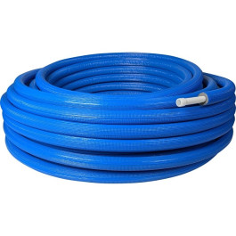 Труба Stout PE-Xa 20х2,8 серая в теплоизоляции (синяя) бухта 100 метров