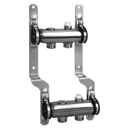 Коллектор из нержавеющей стали универсальный на 2 выхода Meibes