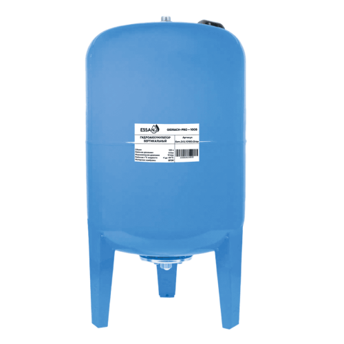 Гидроаккумулятор для воды ESSAN GIDRACH-PRO вертикальный 100 л проходной