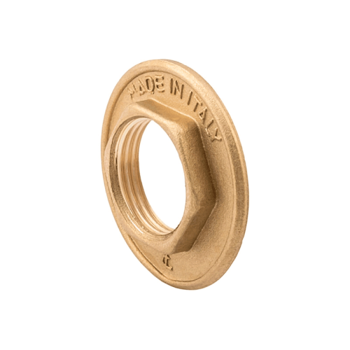 Гайка стопорная латунная резьбовая Elsen 1" с фланцем