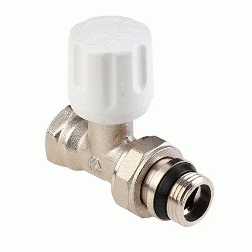 Вентиль радиаторный прямой MVI 1/2" резьба внутренняя/наружная с уплотняющим кольцом