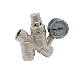 Редуктор давления с манометром и фильтром TIM 1/2"