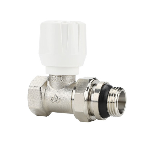 Клапан радиаторный прямой Varmega 3/4" резьба ВР/НР, с самоуплотняющимся полусгоном Клапан радиаторный прямой Varmega 3/4" резьба ВР/НР, с самоуплотняющимся полусгоном