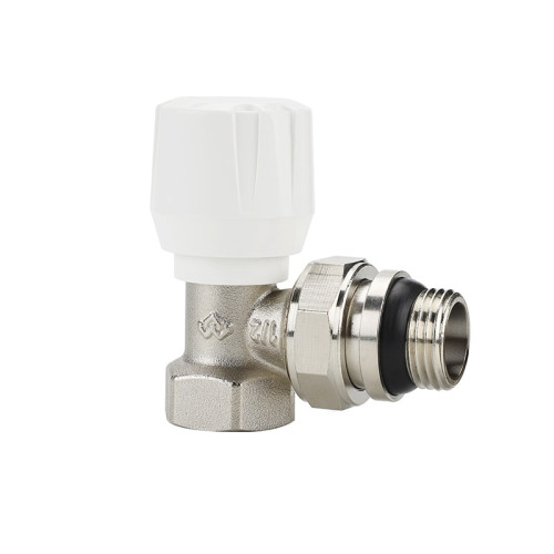 Клапан радиаторный угловой Varmega 1/2" резьба ВР/НР, с самоуплотняющимся полусгоном