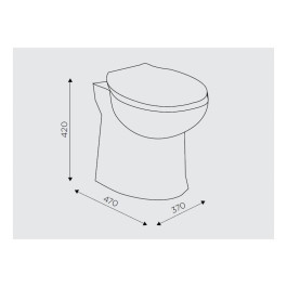 Унитаз с насосом SFA Sanicompact LC