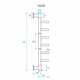 Полотенцесушитель электрический Energy I G3DK 700х100 мм белый матовый поворотный