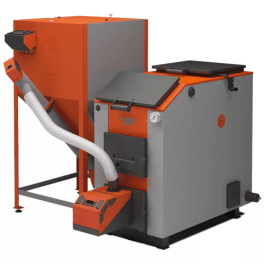 Пеллетный котел Теплодар Куппер Эксперт 15 с горелкой Норма 26 + бункер напольный