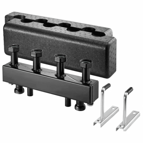 Распределительная гребёнка Oventrop 1 1/2", Regumat 2 контура выход-1 1/2" (DN 25) сталь с изоляцией