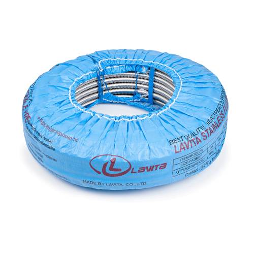 Труба гофрированная Lavita 50мм 10 метров/бухта термообработанная арт.HF50