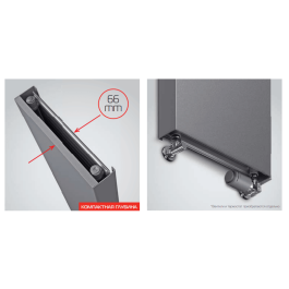 Вертикальный дизайн радиатор Royal Thermo Flat 300-1800 Bianco Traffico